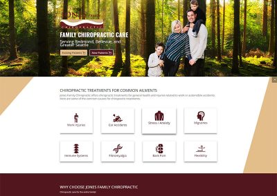 Jones Family Chiropractic Redesign