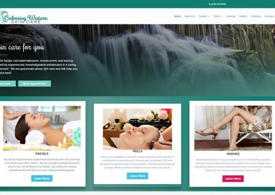 Calming Waters Skin Care Redesign